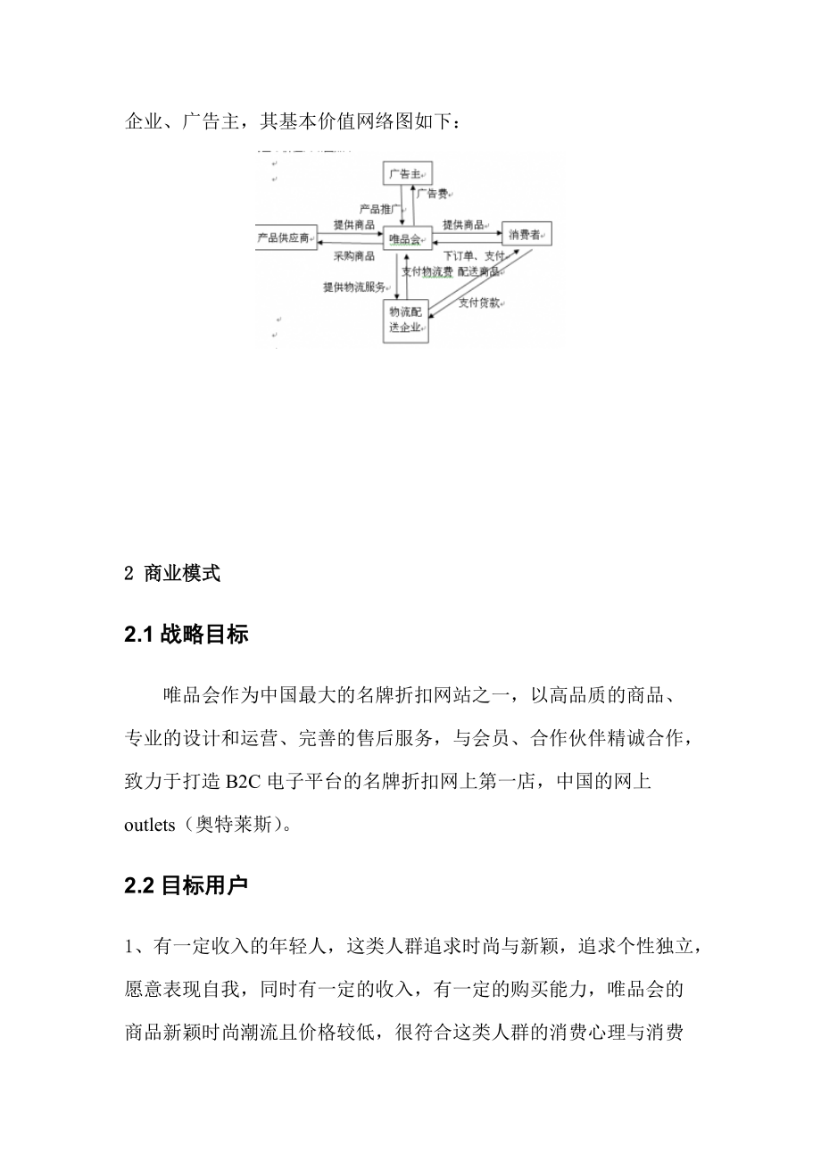 唯品会电子商务案例分析